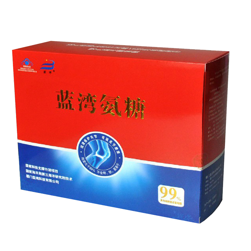 蓝湾 氨糖胶囊 高纯硫酸氨基葡萄糖 老人保健品氨糖100粒*6瓶