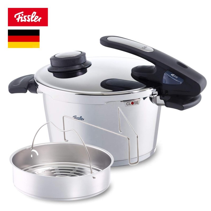 德国进口 菲仕乐(fissler) 高压锅不锈钢压力锅新味达维系列 带蒸笼