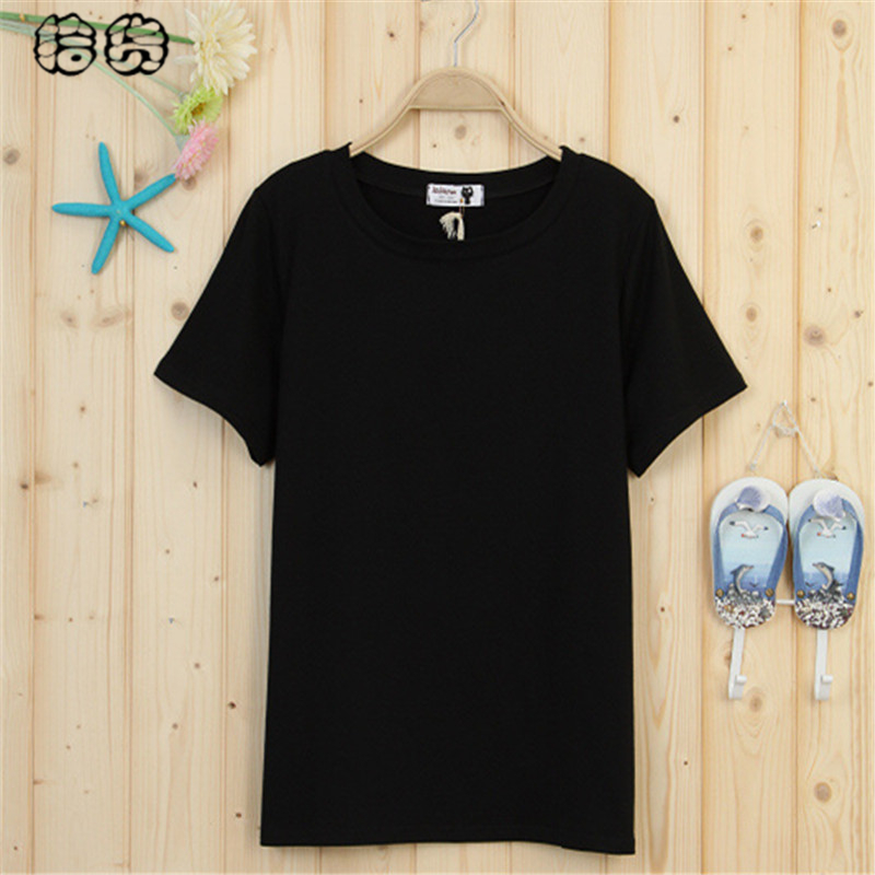 韩国纯色夏装短袖T恤牌子品质好 新款好用