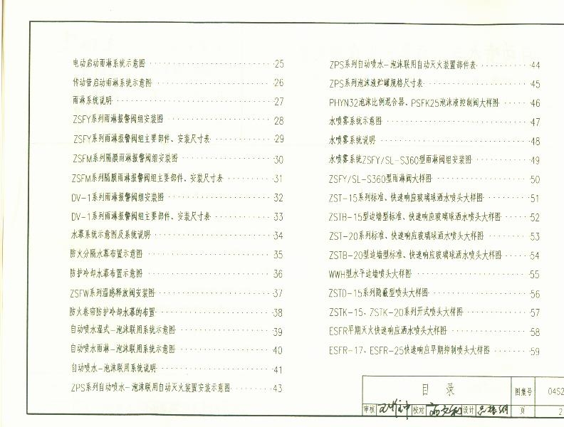 国家建筑标准设计图集04s206 自动喷水与水喷雾灭火设施安装