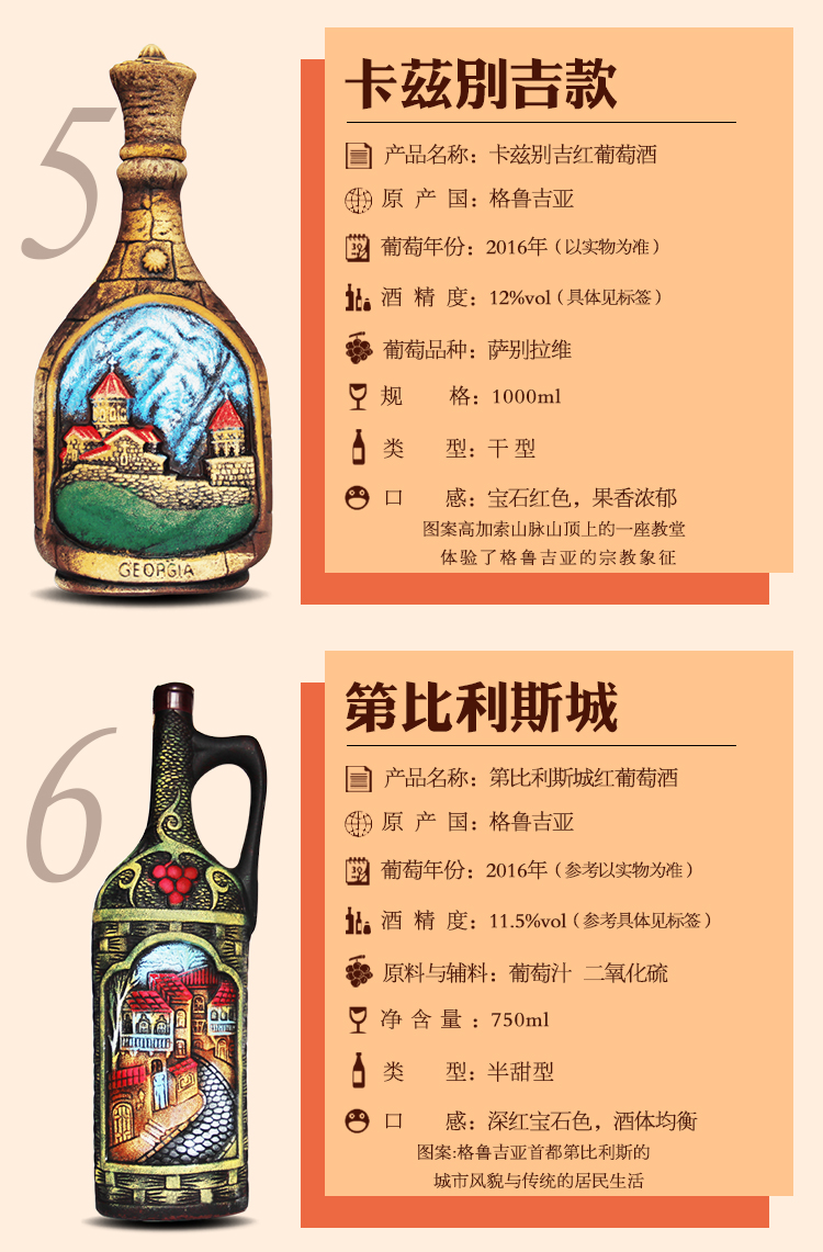 0元_格鲁吉亚原瓶进口红酒 陶罐干红葡萄酒 鹰王款 1000ml单支装_366
