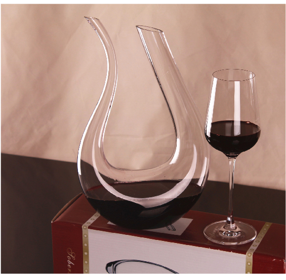 【京东当日达】天鹅醒酒器 U型醒酒器1500ml