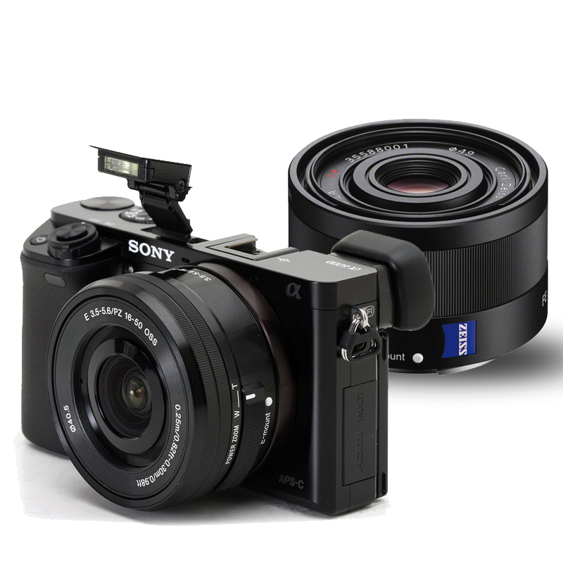 索尼(sony)ilce-6000l/a6000 微单相机 全画幅镜头sel