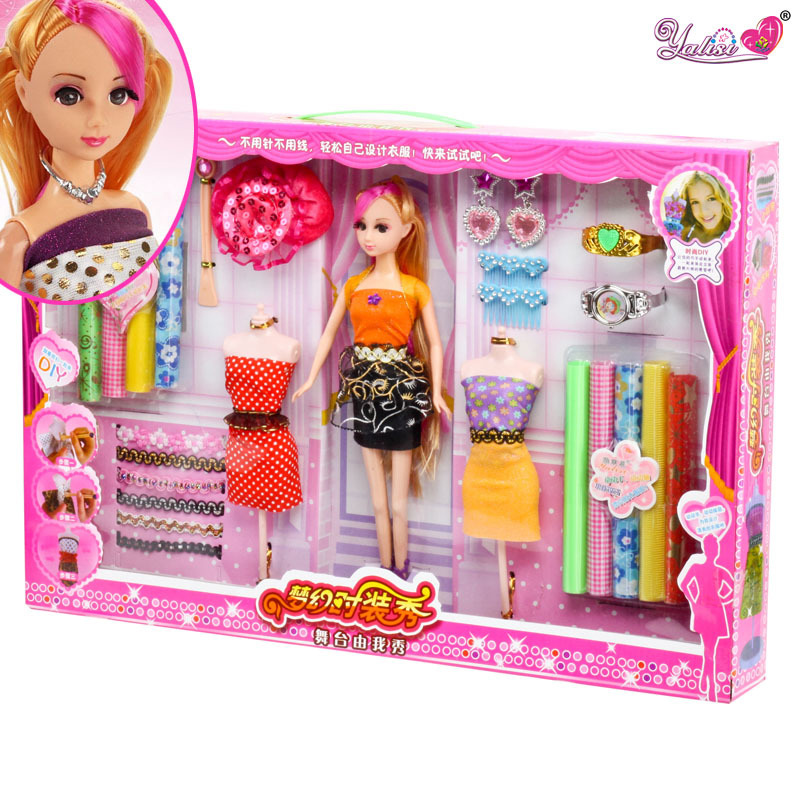 芭比娃娃女孩玩具_手工小制作