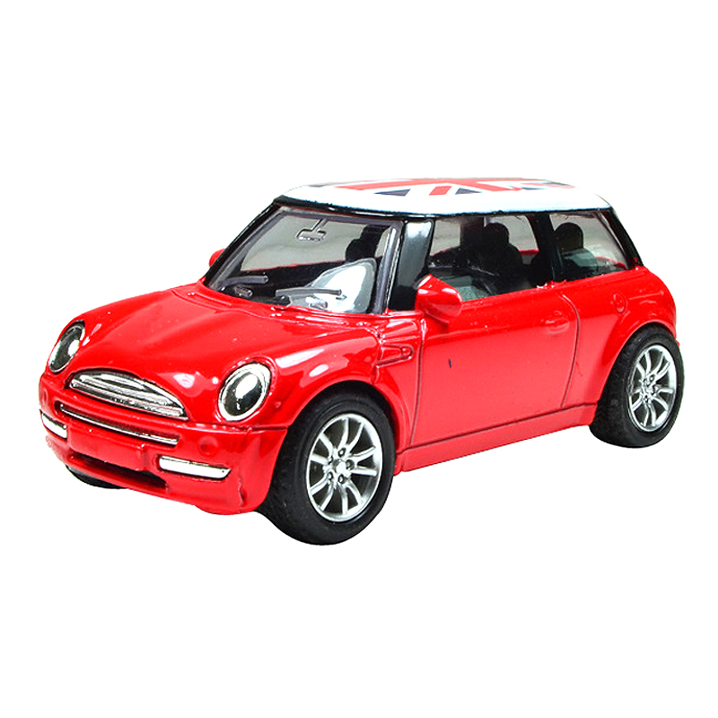 迷你小汽车1:43合金回力车模mini英国旗模型小车