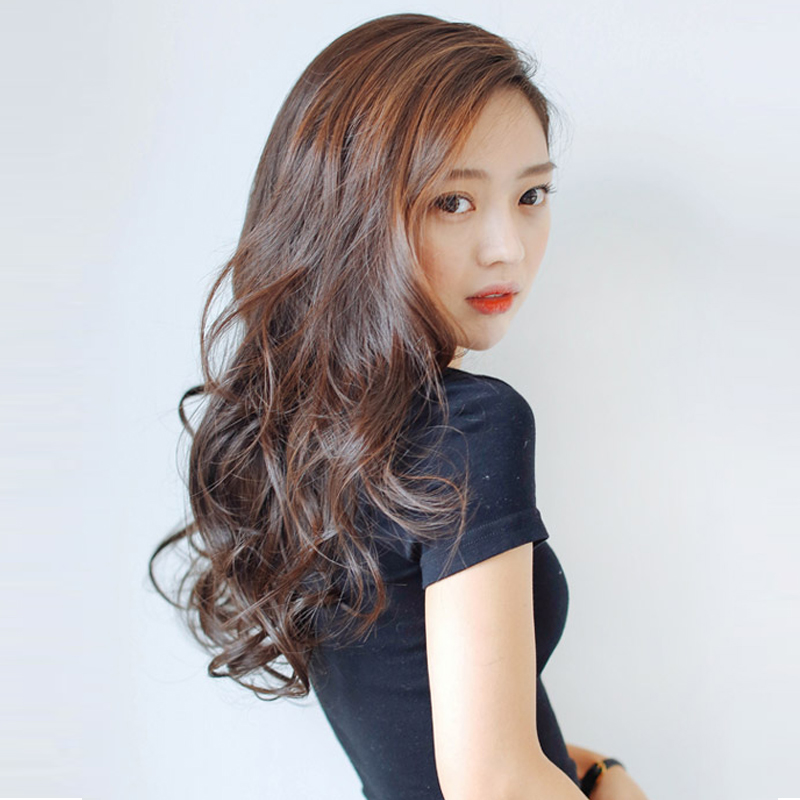 金凯丽 假发女 大波浪半头套 长发 长卷发蓬松新款 梨花半头套 浅棕色
