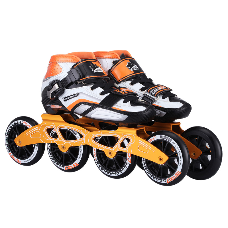 cougar美洲狮成人轮滑鞋职业竞赛专用速滑鞋旱冰鞋男鞋滑轮鞋女鞋成年