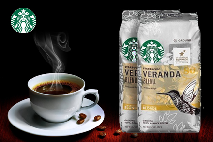 【全球购】海外直邮原装进口星巴克starbucks 闲庭综合咖啡粉340g