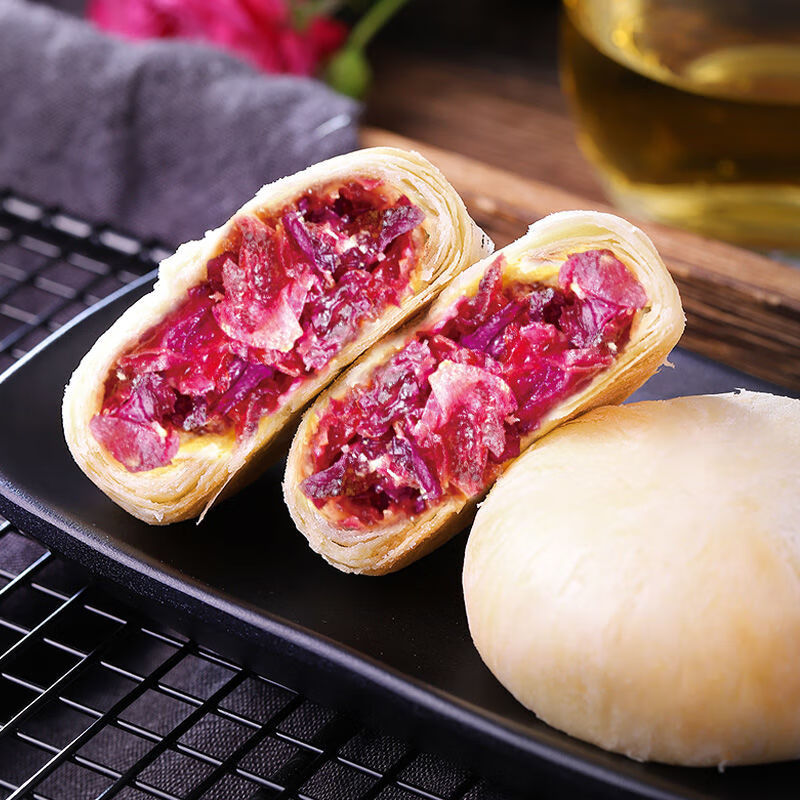 鲜花饼云南特产玫瑰花糕点 - 惠券直播 - 一起惠返利网_178hui.com