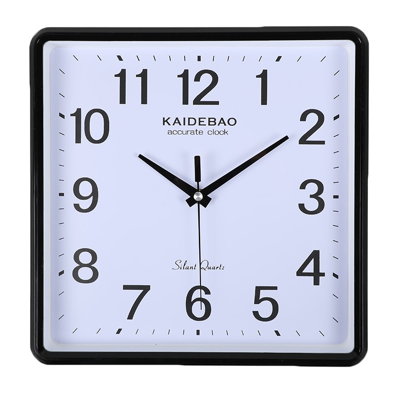 凯得宝kdb挂钟时钟表30cm石英钟方形简约经典时尚现代静音