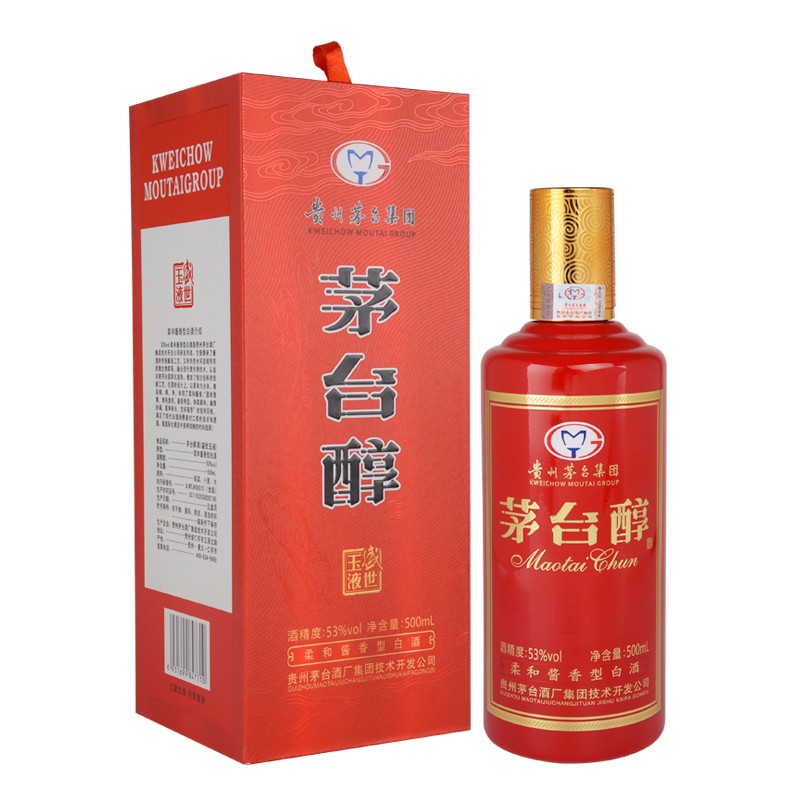 贵州茅台集团柔和酱香型白酒53度500ml6瓶