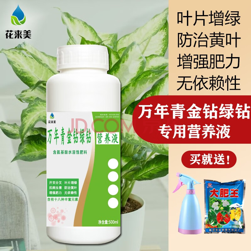 花来美万年青专用肥料营养液吉利红盆栽金钻绿钻花肥如意皇后室内有机叶面肥四季绿叶土壤肥盆栽万年青金钻绿钻优惠套餐 图片价格品牌报价 京东 花来美万年青专用肥料营养液吉利红盆栽金钻绿钻花肥如意皇后室内有机叶面肥四季绿叶土壤肥盆栽万年青金钻绿钻优惠套餐 图片价格品牌报价 京东