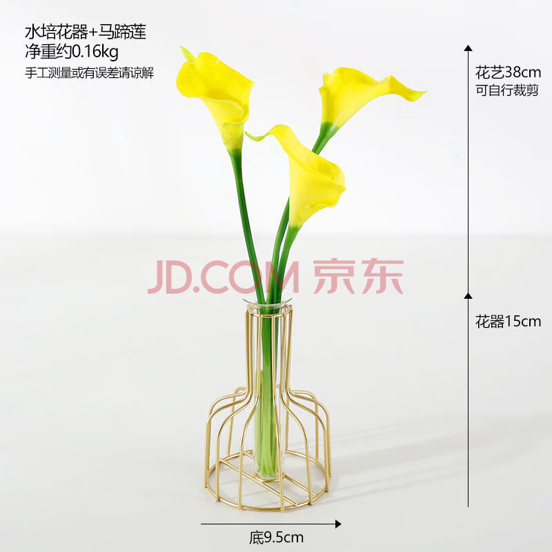 Ins风北欧试管透明玻璃花瓶摆件创意客厅干花插花花器桌面装饰品花器 马蹄莲 图片价格品牌报价 京东