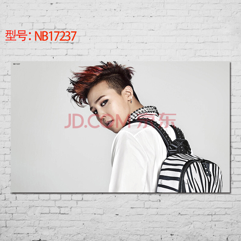 贴贴福bigbang 权志龙gd G Dragon韩国海报明星壁画墙贴贴纸nb 50 30cm 图片价格品牌报价 京东