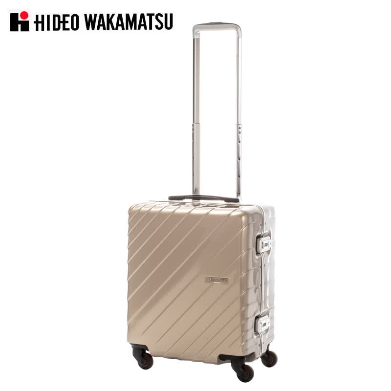 Hideo Wakamatsu 男女商务出差拉杆箱日本品牌pc旅行箱超静音万向轮轻便行李箱登机箱金色m 24寸托运箱 55x44 5x28 Cm 图片价格品牌报价 京东