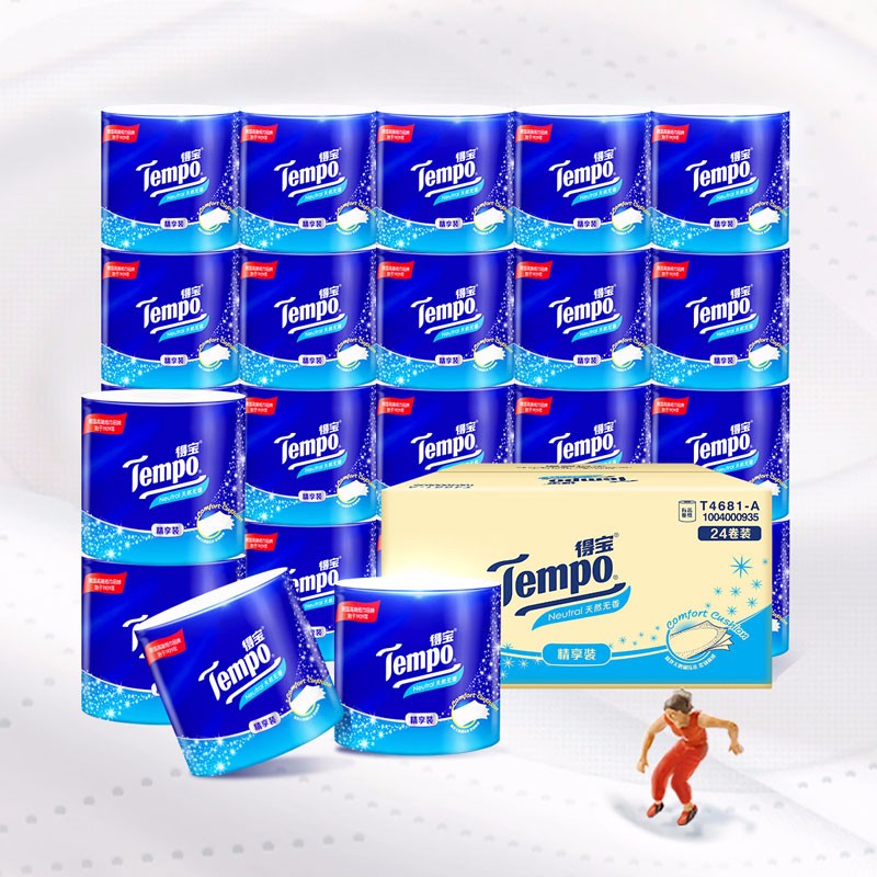 得宝无香抽纸4层80抽*20包 拍3件 119.41元 - 线报酷