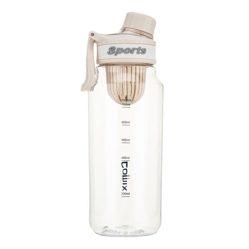 齐心茶水分离塑料便携运动水杯1000mL 7.7元 - 折送网