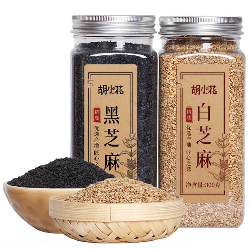 陌上花开熟黑白芝麻2罐黑300g+白300g 21.2元 - 86线报