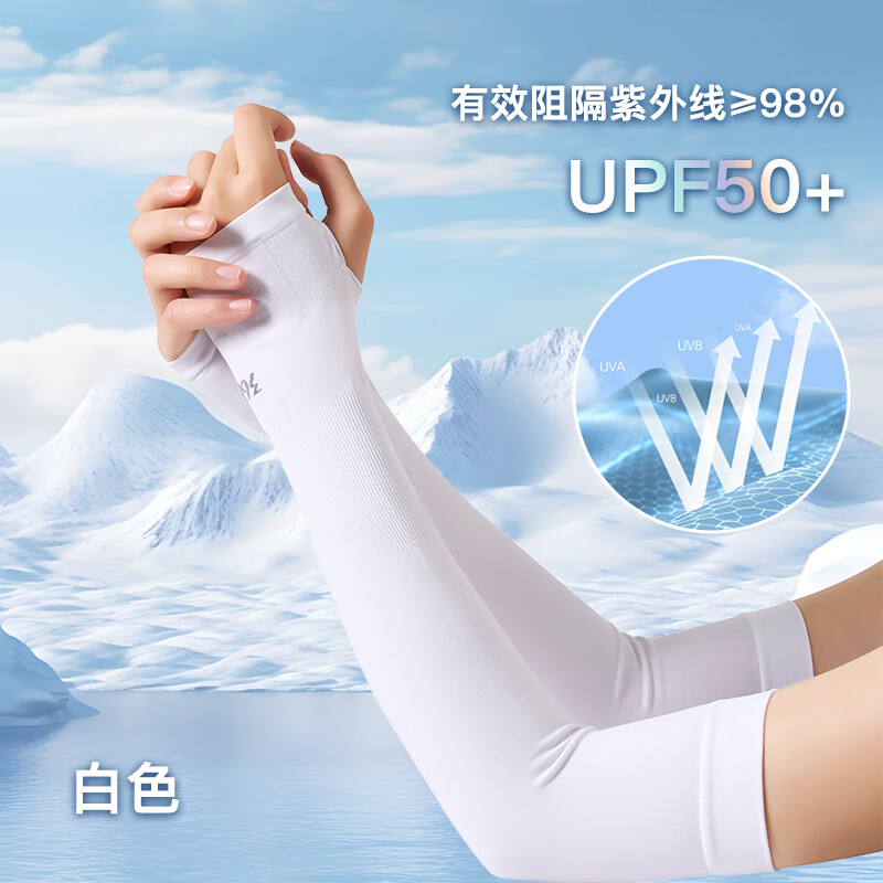 361°冰丝凉感防晒护袖灰色37cm*10cm 13.9元 - 线报酷