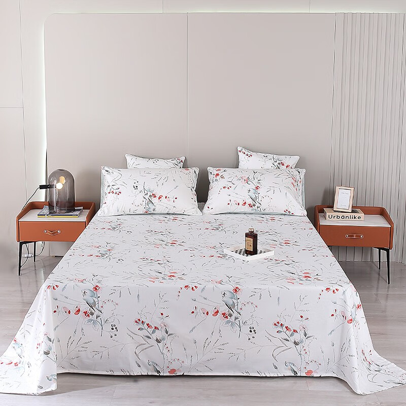 柳庭家纺长绒棉60支外贸贡缎床单240*260cm 139元 - 线报酷