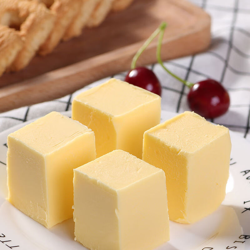 黄油烘焙无盐黄油动物奶油无水乳脂黄奶油牛轧糖原料食用黄油块 黄油