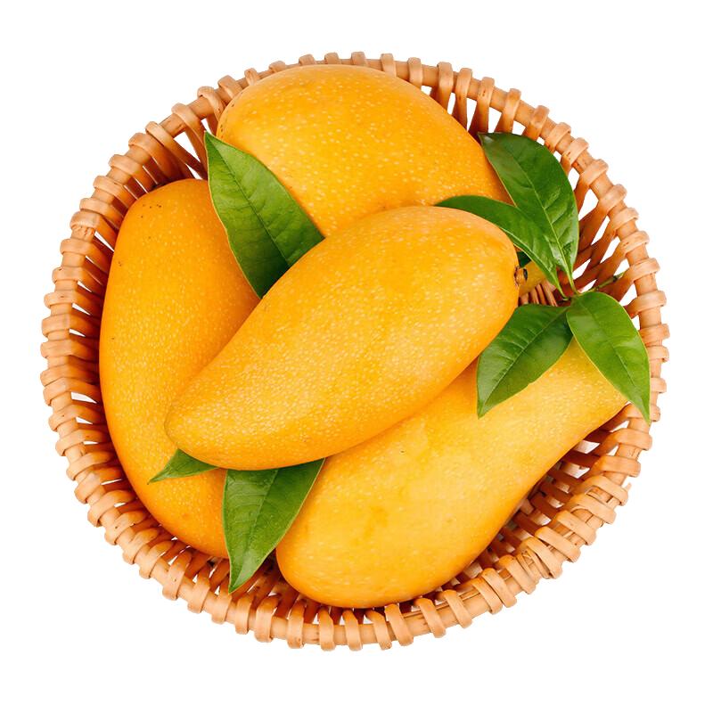 玖原农珍海南直采大青金煌芒果大果净重4.5斤 12.7元 - 折送网