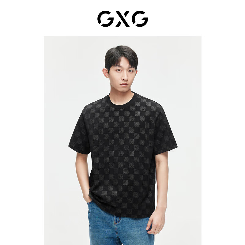 领2张5折券 GXG男装专区任选60元起 满印格纹T恤 60元 刺绣POLO衫 - 86线报