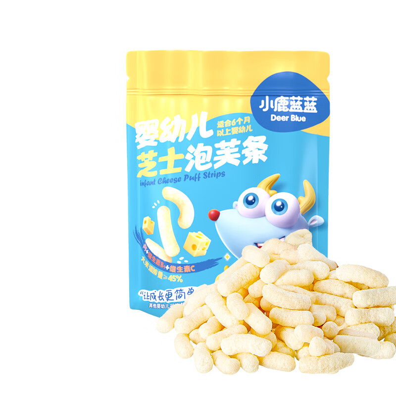 小鹿蓝蓝婴幼儿泡芙条42g 6口味任选5件 22.05元 - 线报酷
