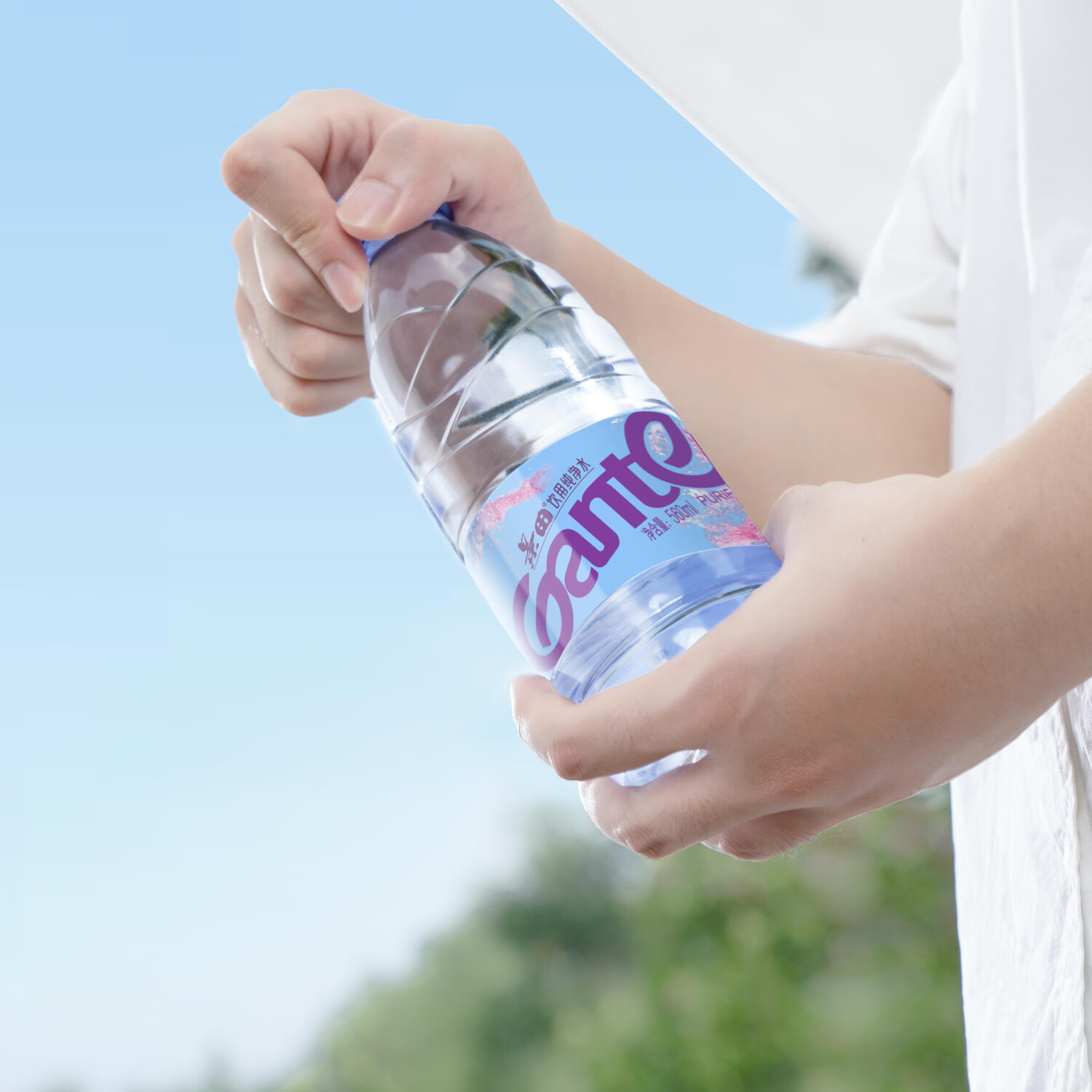 景田饮用纯净水/天然泉水560ml*24瓶箱装塑膜装办公家庭健康饮用水 16.99元 - 清风线报