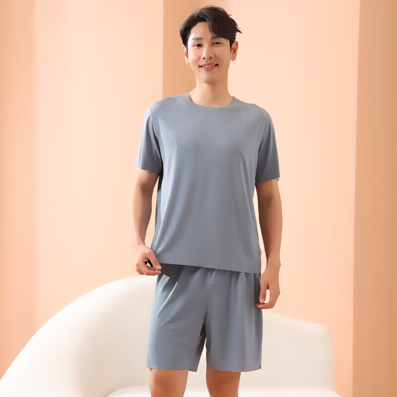 夏季冰丝宽松家居服 有只绵 情侣睡衣套装 🔴券后19.9元 男女款多色 - 86线报