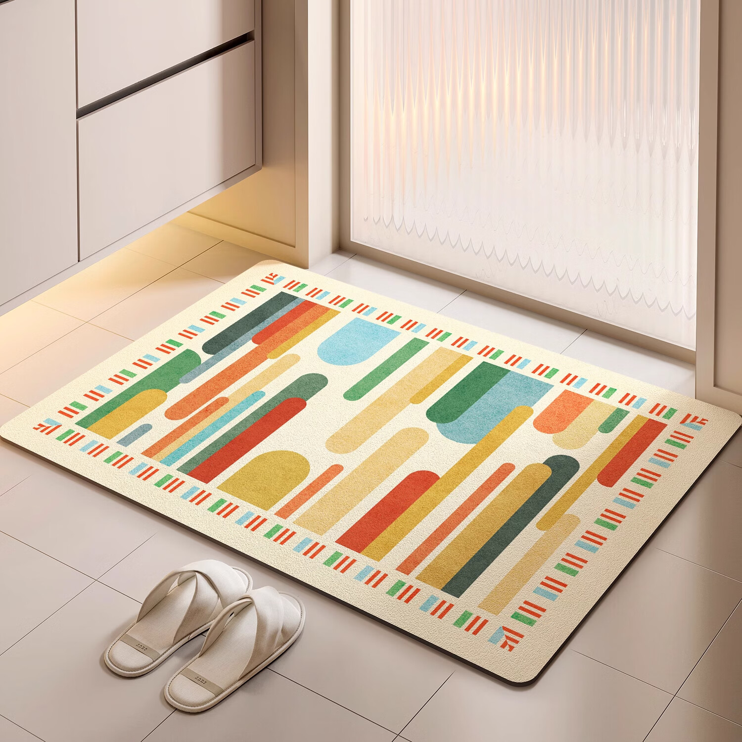 季象家用地垫浴室吸水垫子缤纷森林 40x60cm 9.9元 - 线报酷