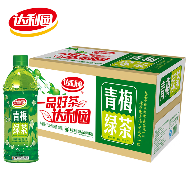 达利园青梅绿茶500ml*15瓶 30.9元 - 线报酷