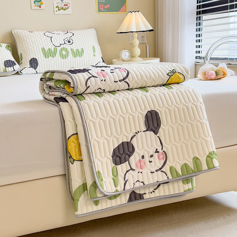 换季快备上 ????JD旗舰店 软贝 凉感丝乳胶加厚凉席 字母萌犬150*200三件套 - 折送网