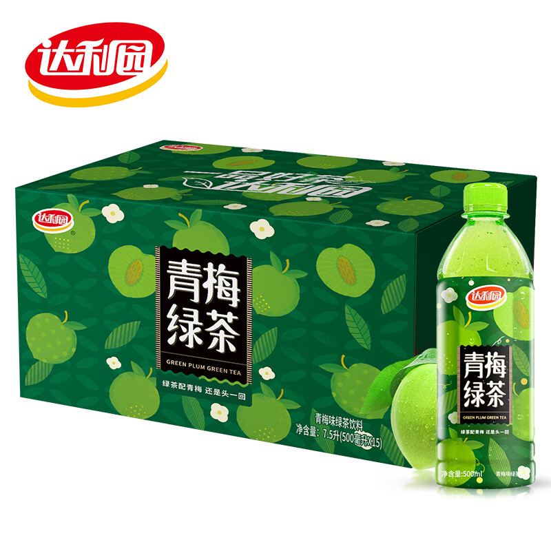 达利园青梅绿茶青梅果汁饮品果味茶饮料500ml*15瓶 24.67元 - 86线报