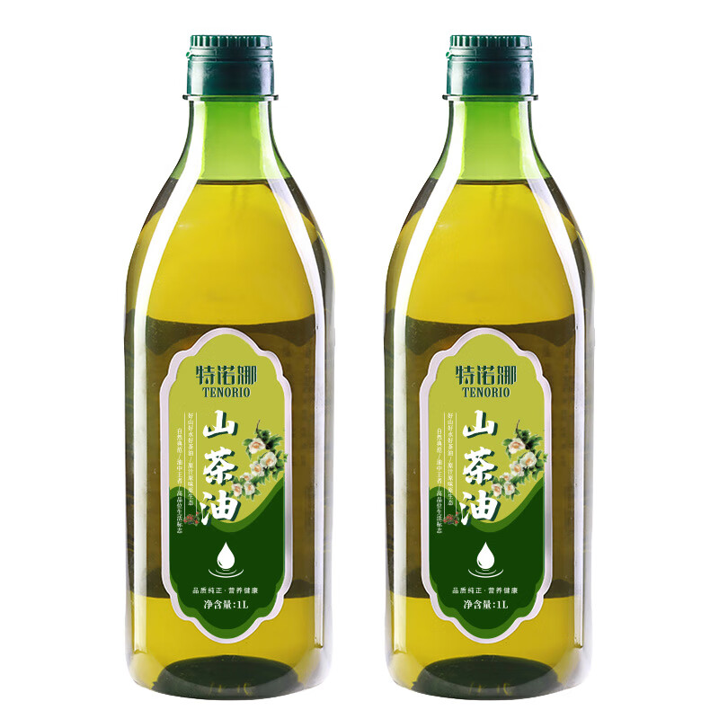 特诺娜纯山茶油1L*2瓶装 89.9元 - 线报酷