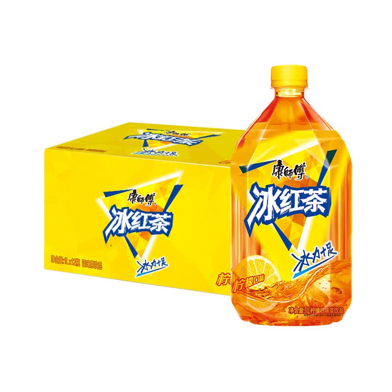 康师傅冰红茶1L*12瓶 每件36.5元 - 线报酷