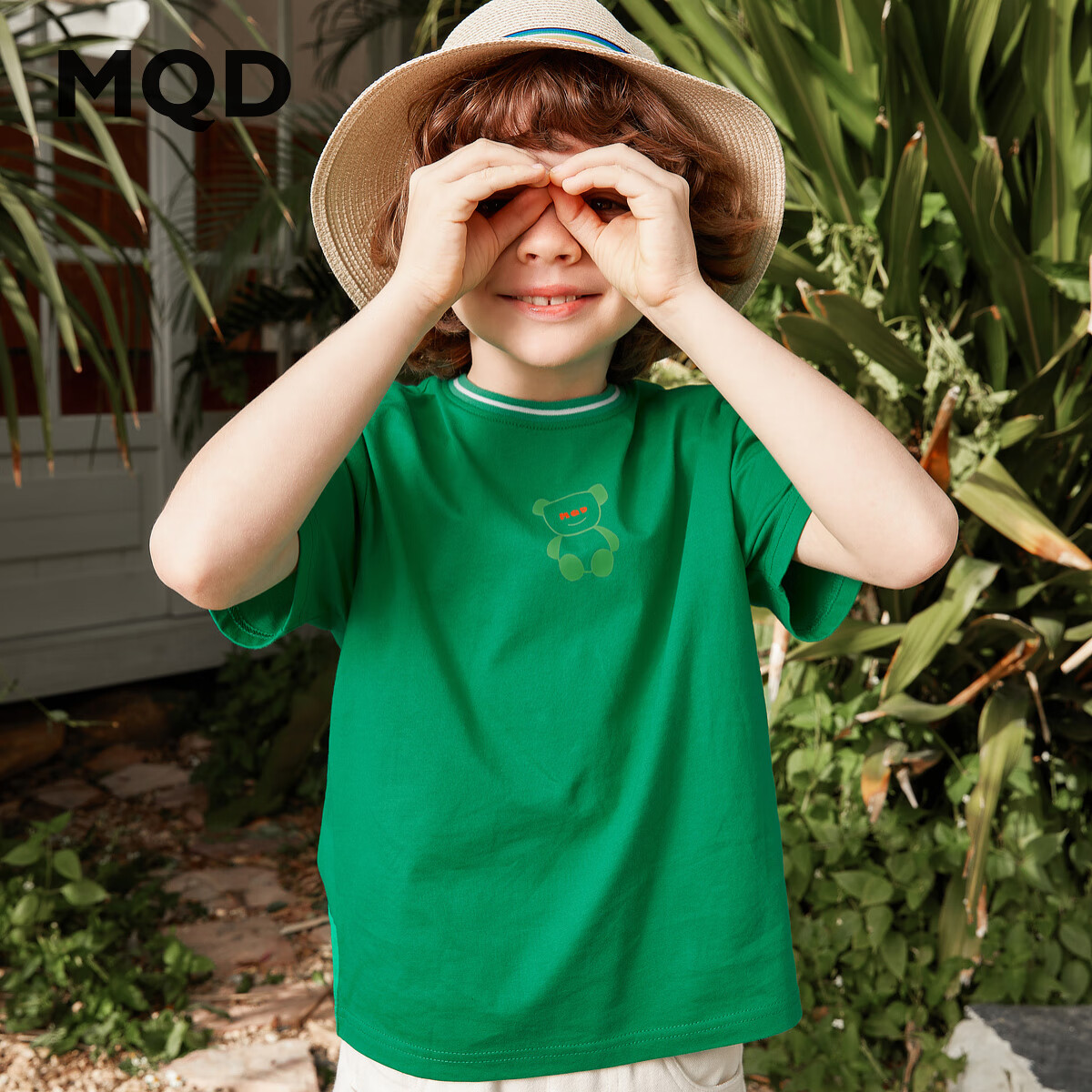 MQD男童纯棉短袖T恤 38元，MQD男童纯色短袖T恤 40元，MQD男童户外露营长裤 59元 - 折送网