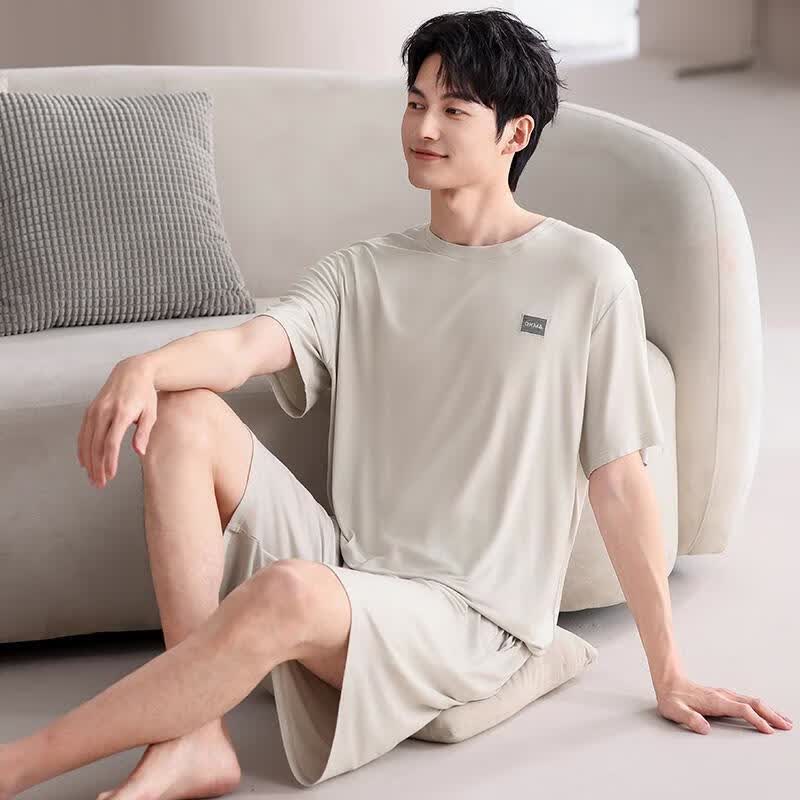 睡衣抄底❤速 雅鹿 男士睡衣套装 🔴到手29.9元 冰丝凉感 柔软亲肤 轻薄透气 - 线报酷
