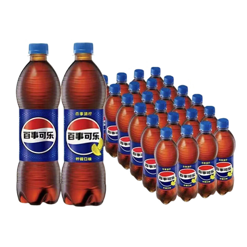 百事可乐Pepsi原味*20清柠味*4碳酸饮料汽水500ml*24瓶混合装 173.6元 - 86线报