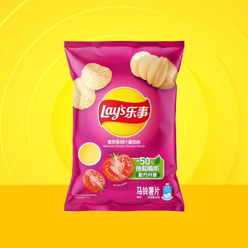 乐事经典/大波浪/奇多系薯片40g/50g任选12件 25.8元 - 86线报