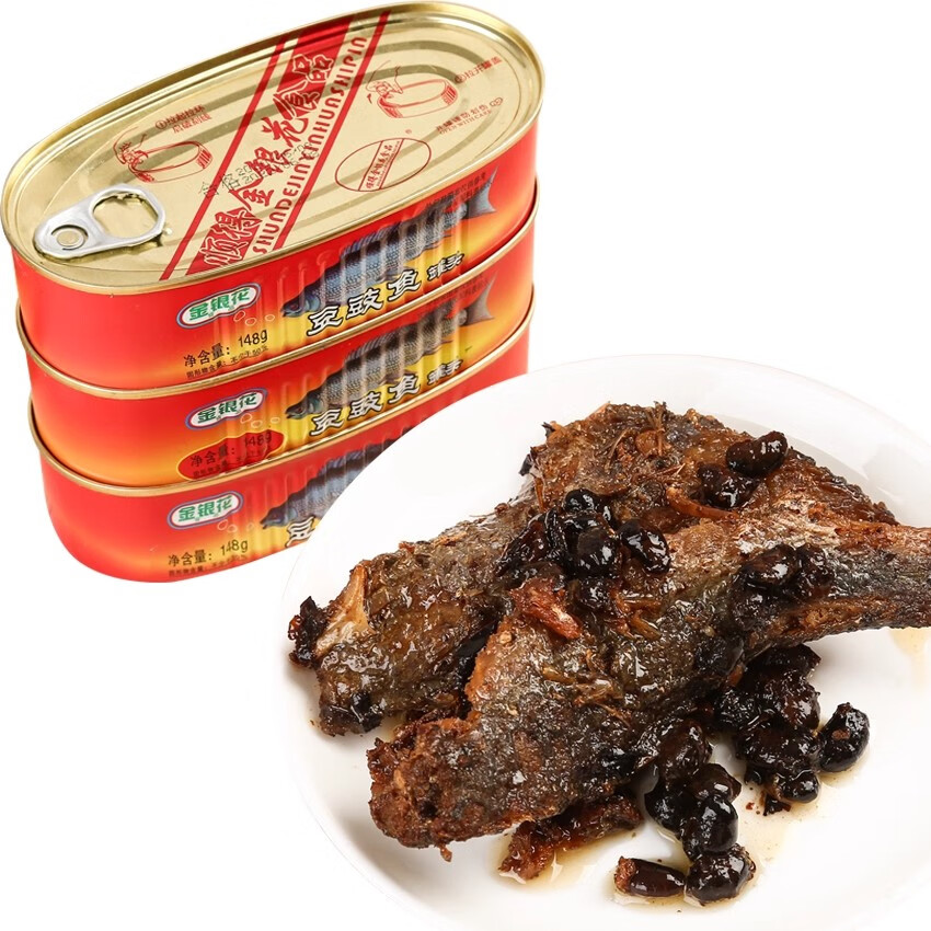 顶吉渔经典豆豉鱼罐头148g*4罐 22.9元 - 线报酷
