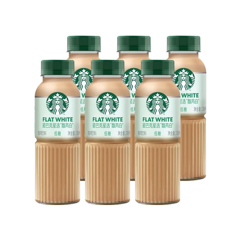 星巴克瓶装即饮咖啡270ml*6瓶 36元 - 86线报