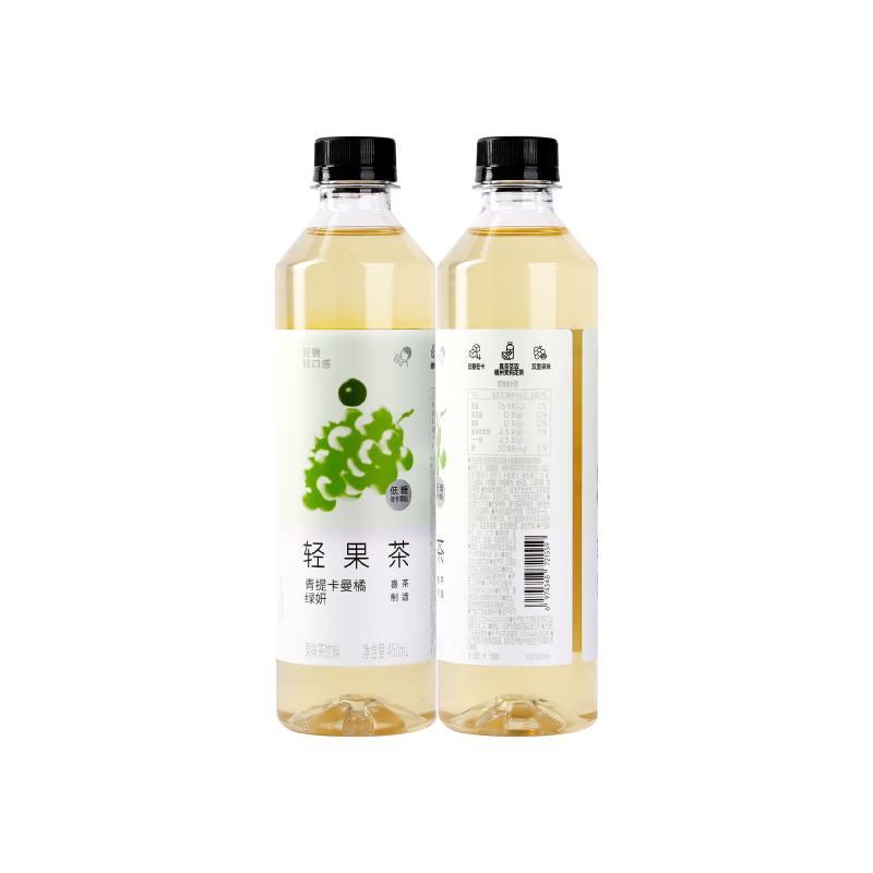 喜茶轻果茶青提卡曼橘绿妍450ml*15瓶 41.9元 - 线报酷