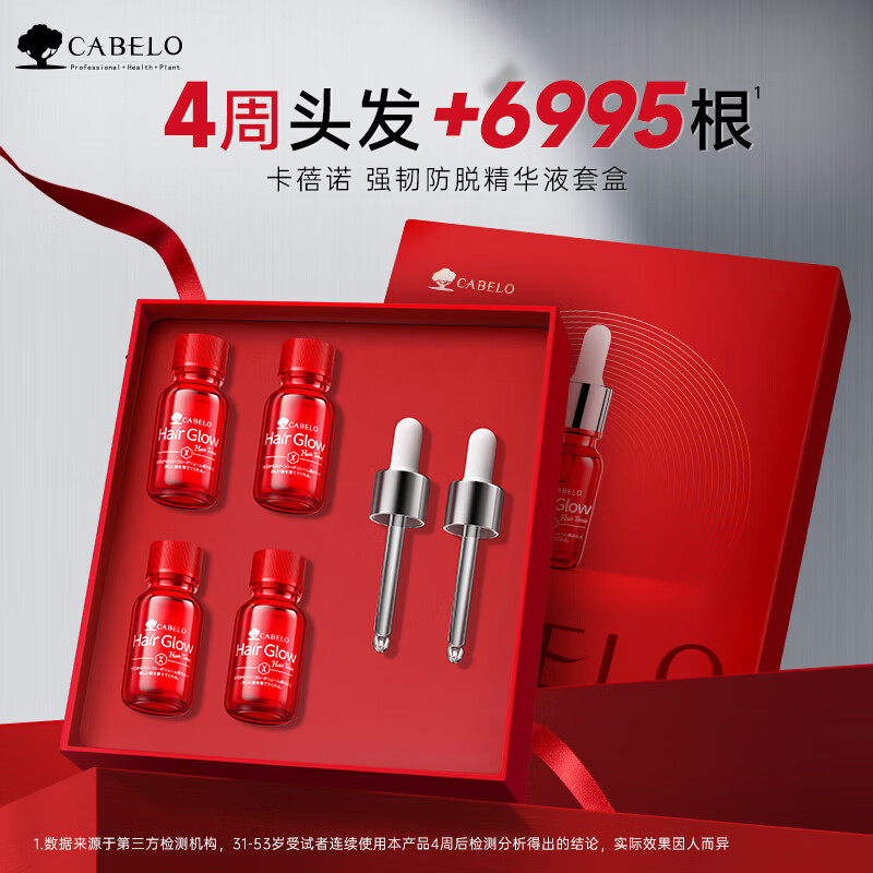 卡蓓诺进口强韧防脱精华液30ml 29.8元，卡蓓诺防脱精华液礼盒8ml*4瓶 38元 - 线报酷