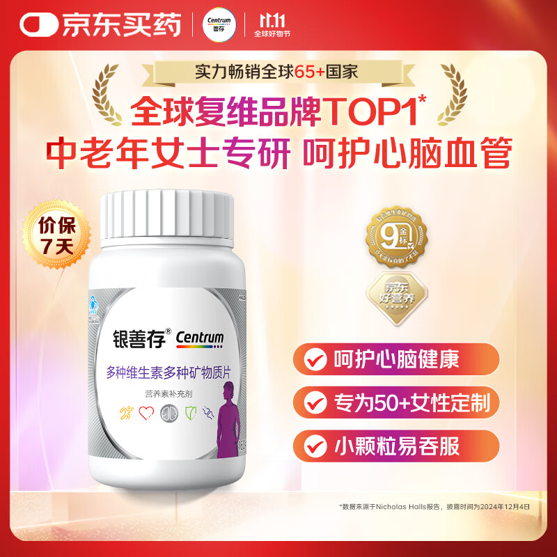 善存女士复合维生素银善存160粒 65元 - 86线报