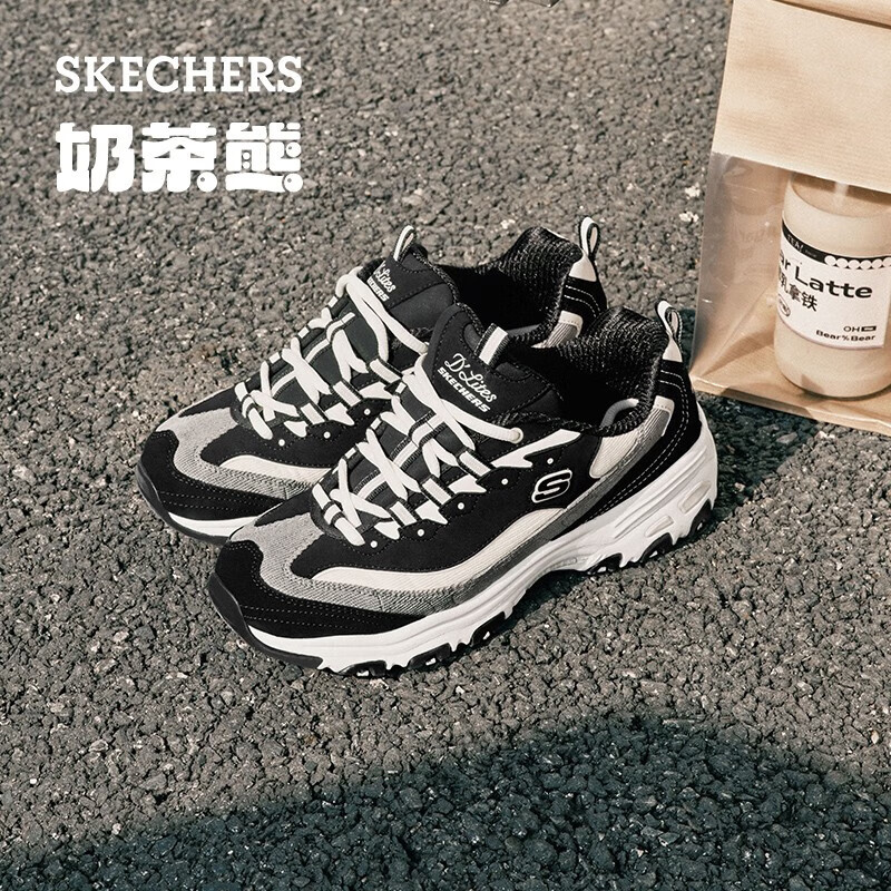 斯凯奇女奶茶熊运动厚底时尚复古老爹鞋149906椰乳拿铁/BKNT 37 189元 - 86线报