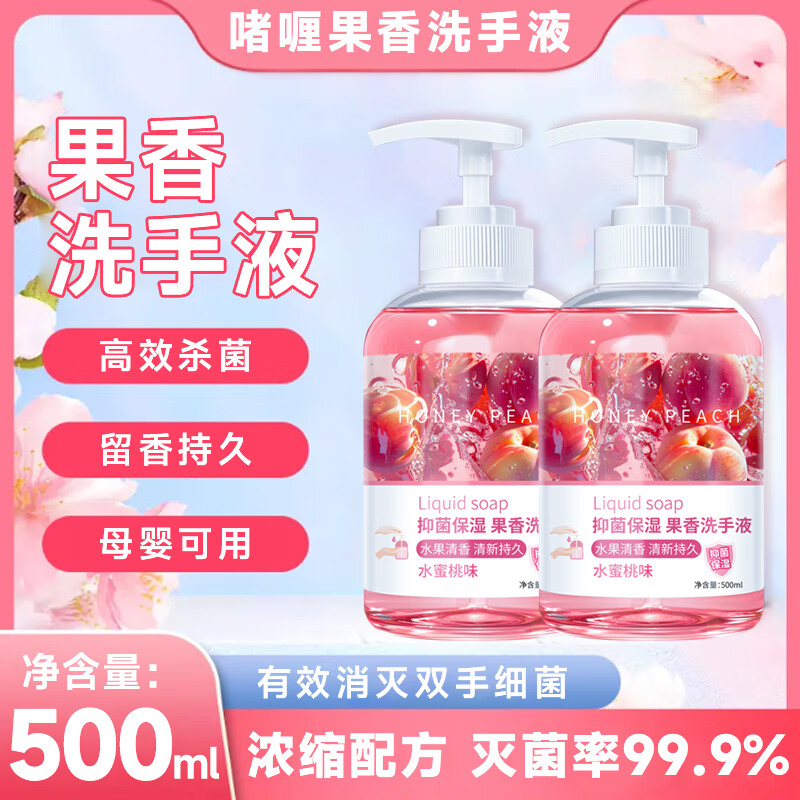 圣洁康 泡沫型抑菌按压洗手液 拍下 9.9元 得500ml*2瓶 - 线报酷