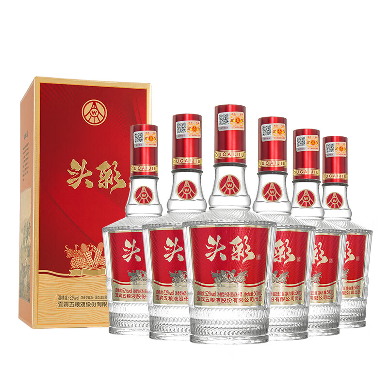 五粮液头彩52度500mL 2瓶 128元，五粮液头彩52度500mL 6瓶 368元 - 美泡泡