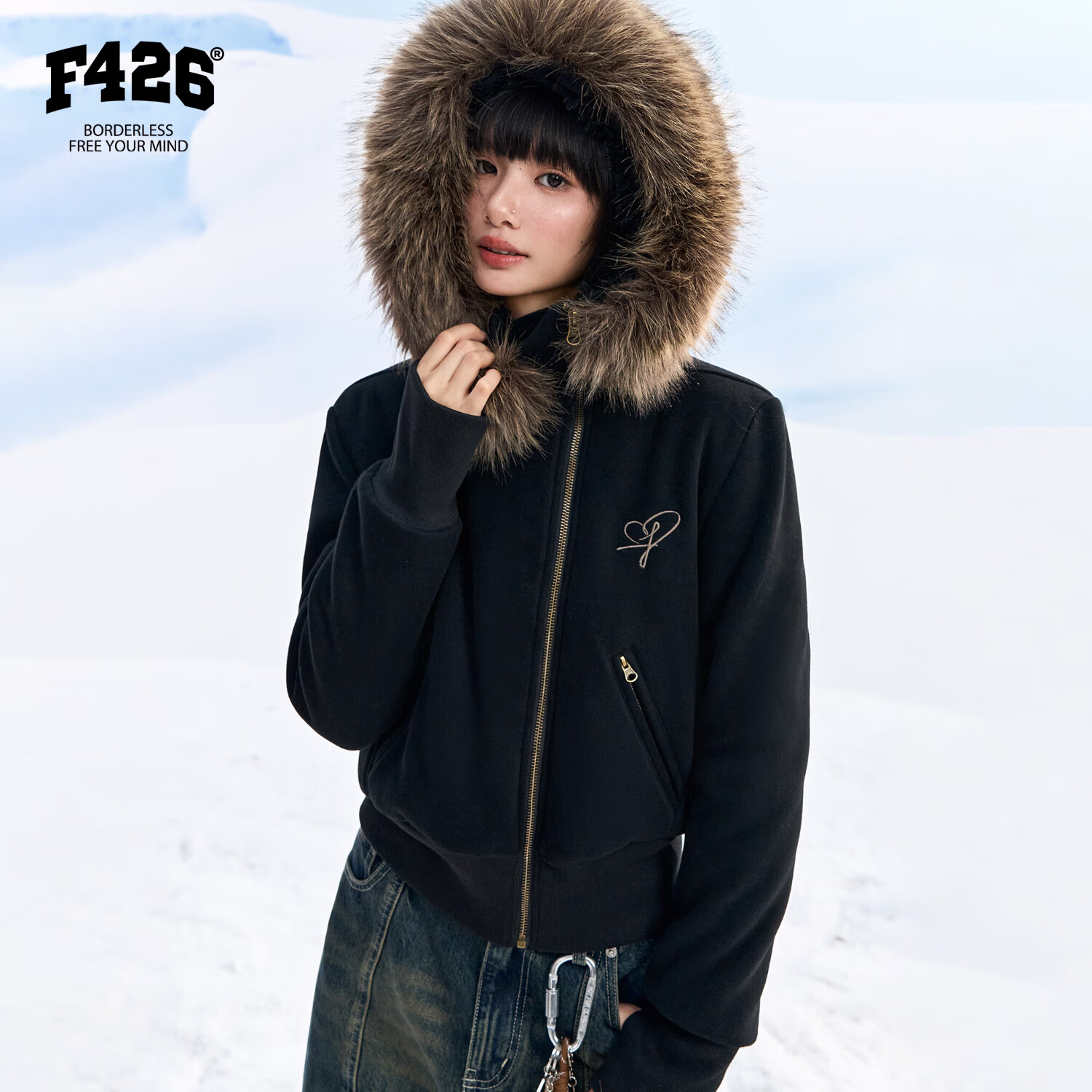 F426毛绒外套 114元，F426大毛领短款棉服 164元，F426赛车风皮夹克 179元 - 86线报