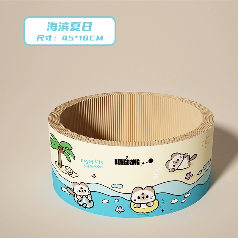 瓜洲牧加厚大号圆形猫抓板窝55cm 9.9元，瓜洲牧堡堡猫咪加厚猫抓贴50*80cm 9.9元 - 线报酷